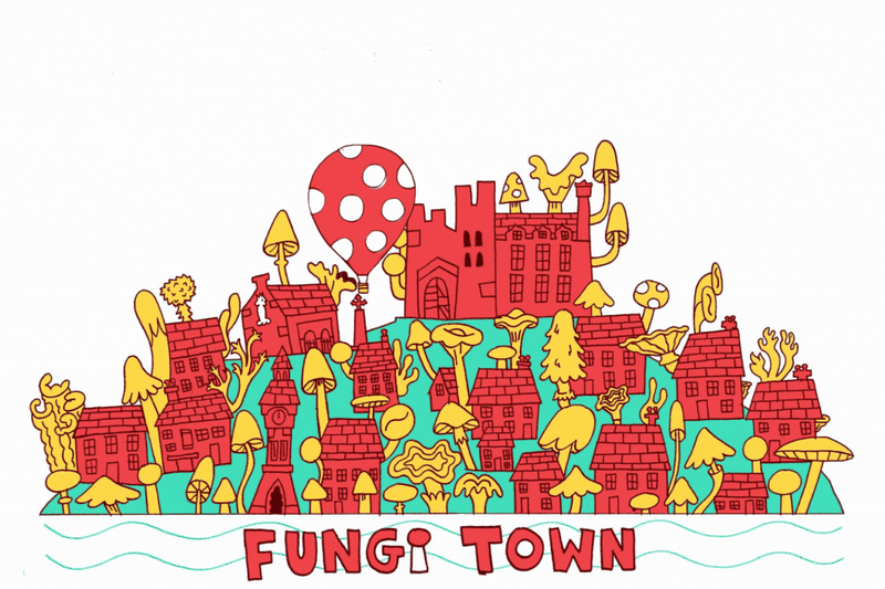 MycoPunks sponsor the inaugural FungiTown Festival in Hay-on-Wye 