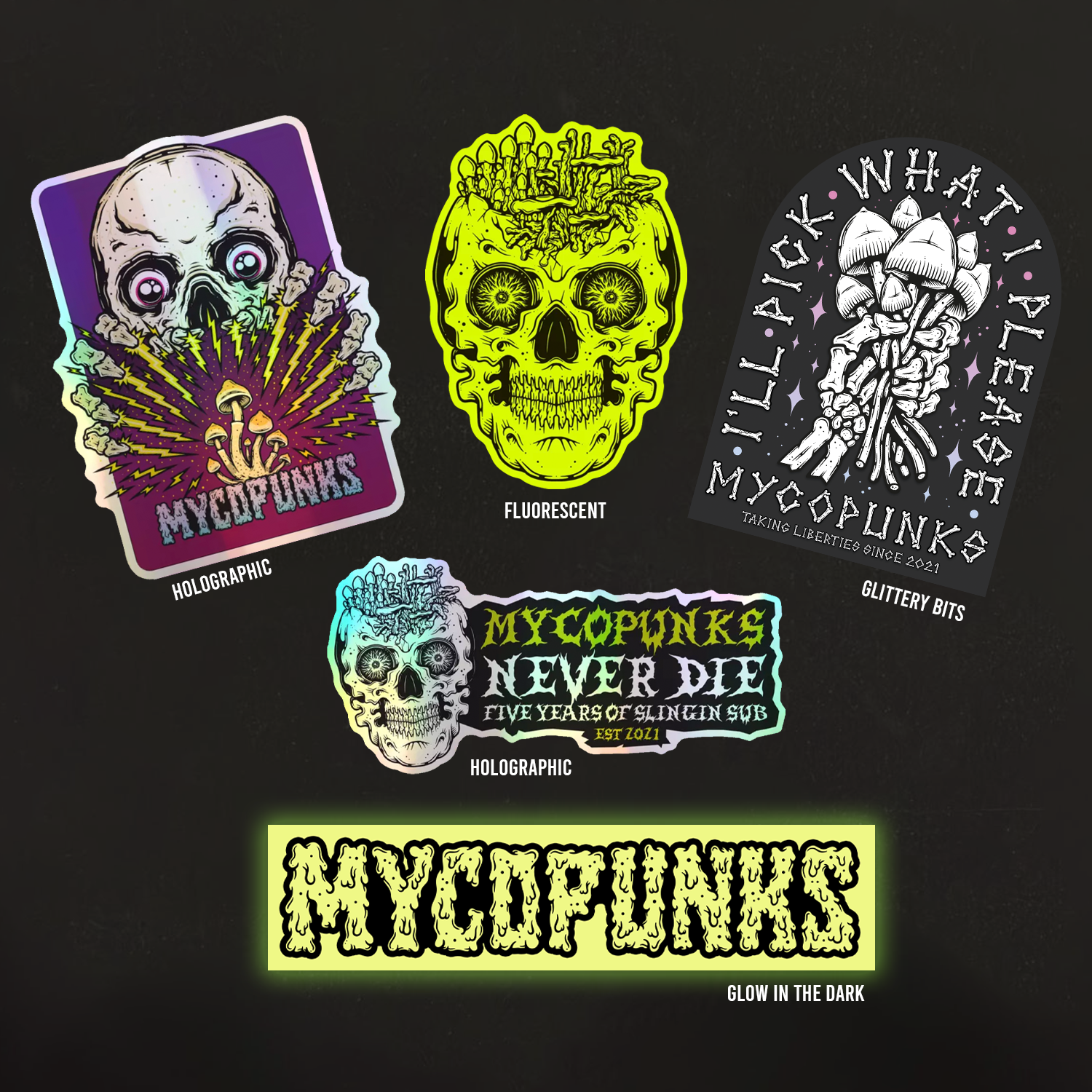 Stickerpaket + Spende (£1 für wohltätige Zwecke)